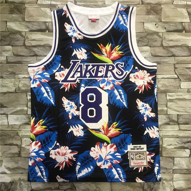 Men Los Angeles Lakers #8 Bryant black Heat transfer 2021 NBA Jersey